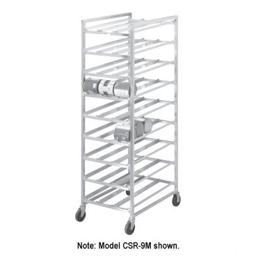 Channel Mfg CSR-9 Full Size Aluminum Can Rack for (162) #10 Cans - Stationary
