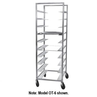 Channel Mfg OT-8 8 Tray Single Section Aluminum Oval Tray Rack - Assembled