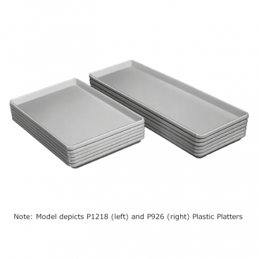 Channel Mfg P926-B 9” x 26” Black Plastic Platter