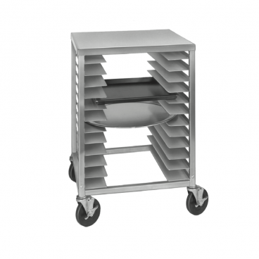Channel Mfg PR-12 22” Wide Half-Size Pizza Pan Rack With Aluminum Work Top And 12 Shelves