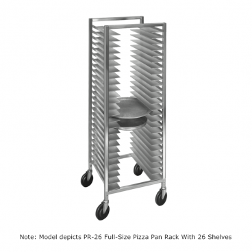 Channel Mfg PR-52 43” Wide Full-Size Pizza Pan Rack With 52 Shelves