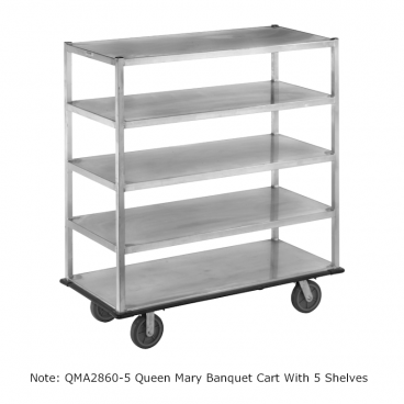 Channel Mfg QMA2860-3 Queen Mary Banquet Service Cart With 3 Shelves