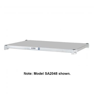 Channel Mfg SA2060 60" Aluminum Adjustable Shelving Single Solid Shelf