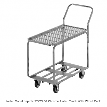 Channel Mfg STKC200G 18-1/2” Wide Chrome Plated Steel Stocking Truck With Galvanized Deck