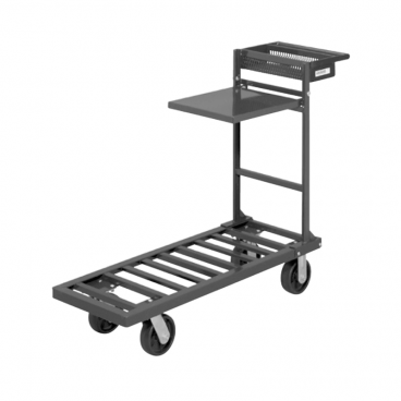 Channel Mfg UC1851 Steel Tubular 18” Wide Stocking Truck With Retractable Shelf and Marking Tool Box