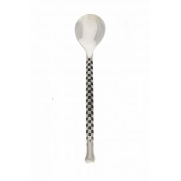 Walco CHAR29 5.25" Charred 18/10 Stainless Demitasse Spoon