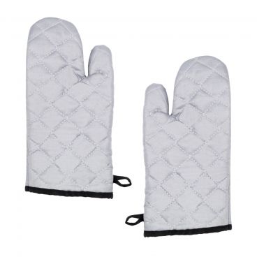 Chef Approved 167801SG13 Silicone Cloth Oven / Freezer Mitts -  13" (Pair)
