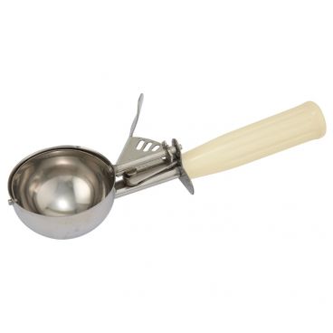 Chef Approved 225311 Stainless Steel #10 Ice Cream Disher With Ivory Handle