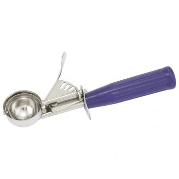 Chef Approved 225317 Stainless Steel #40 Ice Cream Disher With Purple Handle