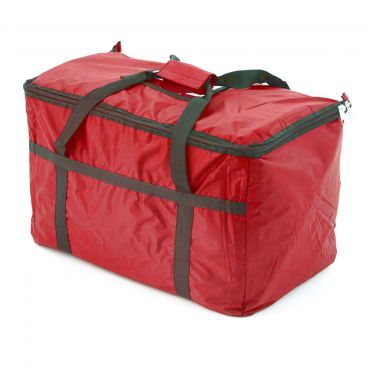 Chef Approved FPDB-RED Insulated Red Nylon Catering Bag / Pan Carrier / 15'H x 23"W x 13"D