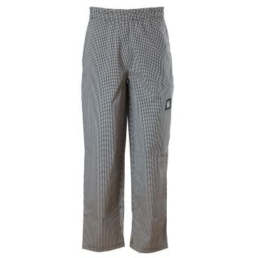 Chef Revival P020HT-2X 2XL Houndstooth Men's Yarn Dyed Poly Cotton Baggy Chef Pants