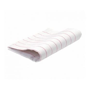 Chef Revival 702GT 16" x 29" Red Striped Cotton Glass Bar Towel