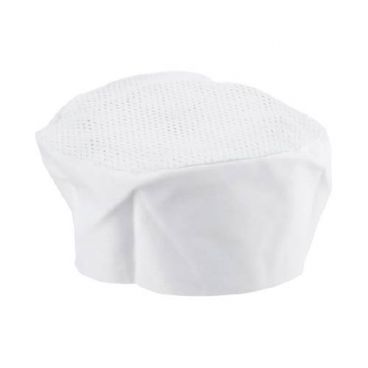 Chef Revival H002-XL Extra Large 22" - 23 1/2" White Poly Cotton Pill Box Chef Hat