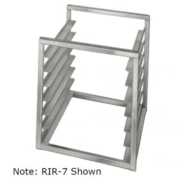 Channel Mfg RIR-10S 10 Pan Stainless Steel End Load Sheet / Bun Pan Rack for Reach-Ins - Assembled