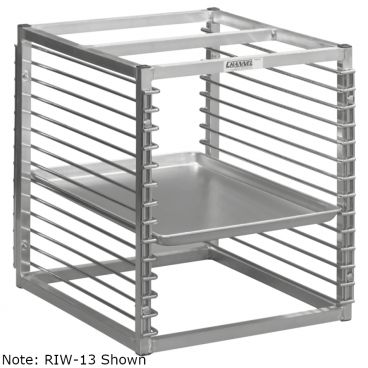 Channel Mfg RIW-13S 13 Pan Stainless Steel End Load Sheet / Bun Pan Rack for Reach-Ins - Assembled