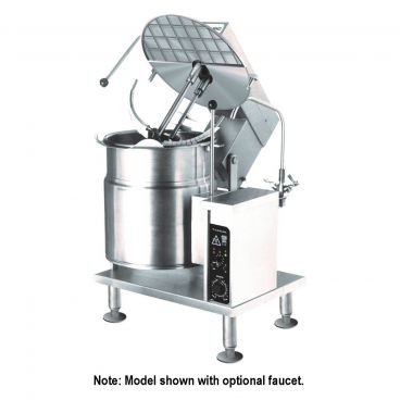Cleveland MKET12T_208/60/3 12 Gallon Tilting 2/3 Steam Jacketed Electric Tabletop Mixer Kettle - 208V