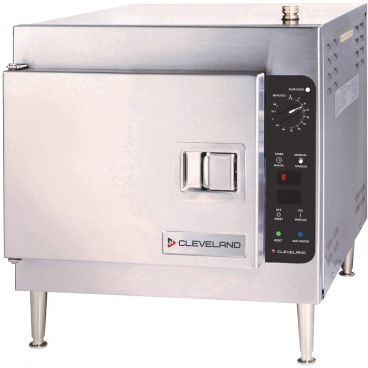 Cleveland Range 21CET8 Single Steamcraft Ultra 3 Counter-Type 3 Full-Size Pan Capacity Boilerless Electric Convection Steamer With Adjustable 4" Legs, 208V 1-phase 8 kW