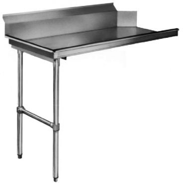 CMA Dishmachines CL-60 Stainless Steel 60" Left Side Clean Dishtable with 8" High Backsplash