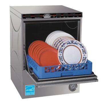 CMA Dishmachines CMA-180UC 30 Rack Per Hour High Temperature Undercounter Dishwasher with Chemical Dispenser - 208/230V