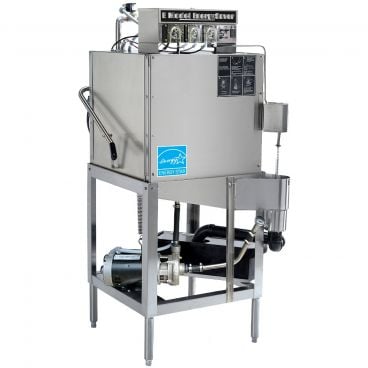 CMA Dishmachines E-AH 40 Rack Per Hour Single Rack Low Temperature Chemical Sanitizing Straight Dishwasher - 115V