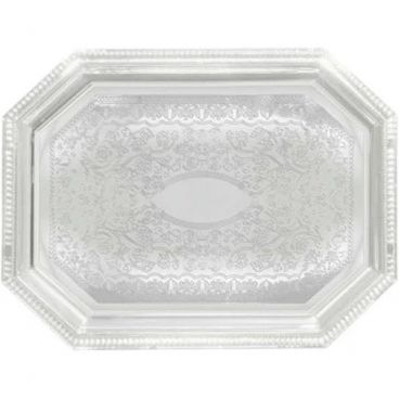 Winco CMT-1217 Octagonal Chrome Serving Tray
