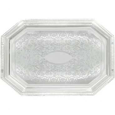 Winco CMT-1420 Octagonal Chrome Serving Tray