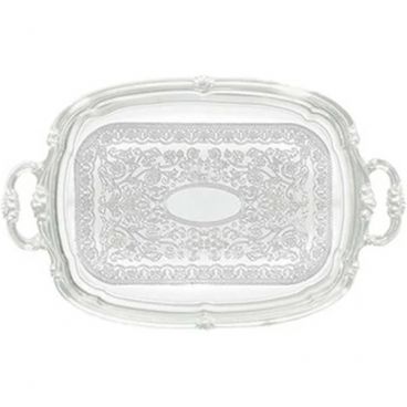 Winco CMT-1912 Rectangular Chrome Serving Tray With Handles
