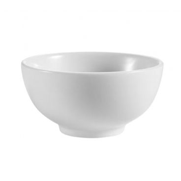 CAC CN-4 Accessories 8 1/2 oz. Super White Porcelain Rice Bowl