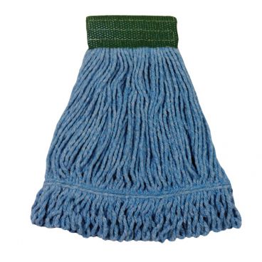 Continental A05102 Blue Bulldog Medium Yarn Looped-End Cotton Blend Wet Mop Head With 5" Band