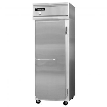 Continental Refrigerator 1FENSA 28-1/2" Extra Wide Reach-In Freezer With 1 Full-Height Solid Door And Aluminum Interior, 21 Cubic Ft, 115 Volts