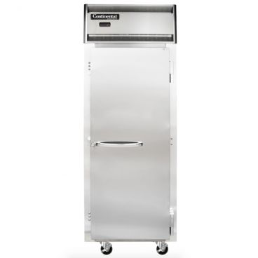 Continental Refrigerator 1RN 26" Reach-In Refrigerator With 1 Full-Height Solid Door, 20 Cubic Ft, 115 Volts