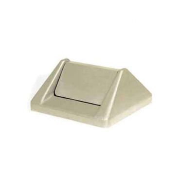 Continental T1600BE Beige Swing Top Receptacle Lid
