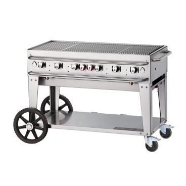 Crown Verity CV-RCB-48-SI-50/100 Stainless Steel 48" Outdoor Rental Grill - Liquid Propane