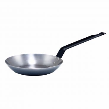 Winco CSFP-8 8-5/8" Polished Carbon Steel French Style Fry Pan