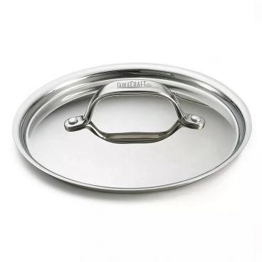 Tablecraft CW2052L Stainless Steel Lid for 16 oz. Induction Mini Casserole Bowl w/ 2 Handles