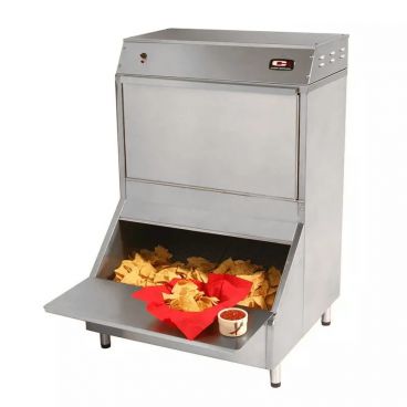 Carter-Hoffmann CW4E Stainless Steel Bulk Chip Warmer with Gravity Feed - 44 Gallons, 220-240V