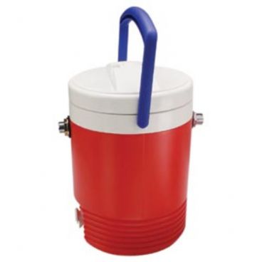 Micro Matic CWC50 Red 8 Quart Coil Cooler With 50 ft x 5/16" OD Stainless Steel Coil And 2 Ice Box Couplers