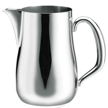 Walco CX522 70 oz. Stainless Steel Soprano Water Pitcher without Ice Guard