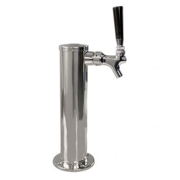 Micro Matic D4740 FlexiDraft 2 1/2" Column 1 Tap Air-Cooled Polished Stainless Steel Draft Beer Tower