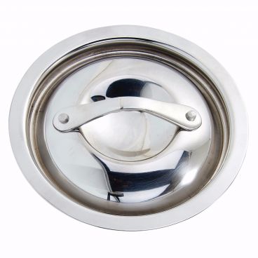 Winco DCL-375 Tri-Ply Stainless Steel Lid for 3 3/4" DCCR Mini Casserole