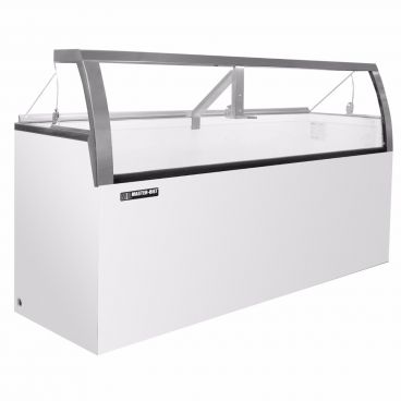Master-Bilt DD-88LCG Deluxe Ice Cream Dipping Cabinet with Low Curved Glass Front - 22.5 cu. ft.