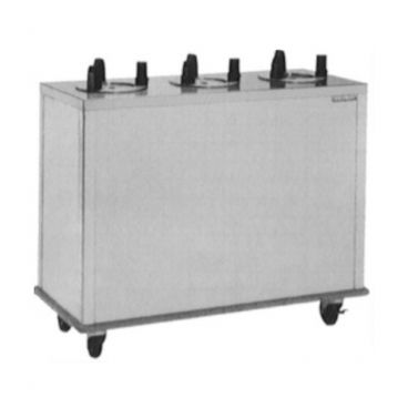 Delfield CAB3-575 Enclosed Mobile Unheated Three Stack Plate Dispenser for 5" to 5-3/4" Plates