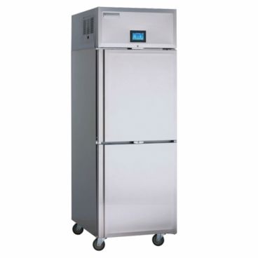 Delfield GADBR1P-SH 27.4" Specification Line Solid Half Door Dual Temperature Stainless Steel Reach In Refrigerator / Freezer - 21 Cu. Ft., 115V
