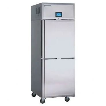 Delfield GAF1P-SH 27.4" Specification Line One Section Solid Half Door Stainless Steel Reach-In Freezer - 21 Cu. Ft., 115V