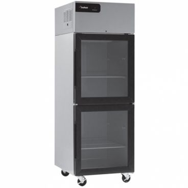 Delfield GAR1NP-GH Specification Line 24” Wide Narrow Reach-In Refrigerator With Two Glass Half-Height Doors - 115V, 0.22 HP