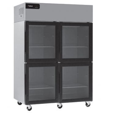 Delfield GAR2NP-GH Specification Line 48” Wide Narrow Reach-In Refrigerator With Four Glass Half-Height Doors - 115V, 0.35 HP