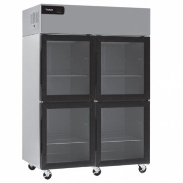 Delfield GAR2P-GH Specification Line 55-1/5” Wide Reach-In Refrigerator With Four Glass Half-Height Doors - 115V, 0.35 HP