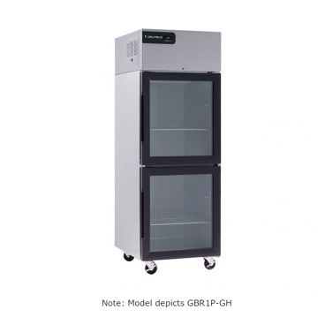 Delfield GBR2P-GH Coolscapes 55-1/5” Wide Reach-In Refrigerator With Four Glass Half-Height Doors - 115V, 0.33 HP