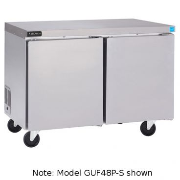 Delfield GUF32P-S Coolscapes 32" Stainless Steel / Aluminum Undercounter Freezer with Flat Top - 5.8 Cu. Ft., 115V