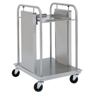 Delfield TT-1221 Shellymatic Mobile Single Stack Open Frame Tray Dispenser For 12" x 21" Food Trays